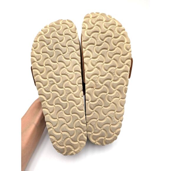 Birkenstock Madrid Big Buckle Sandals Unisex Cognac Size W8/M6 EU39 - Picture 8 of 13